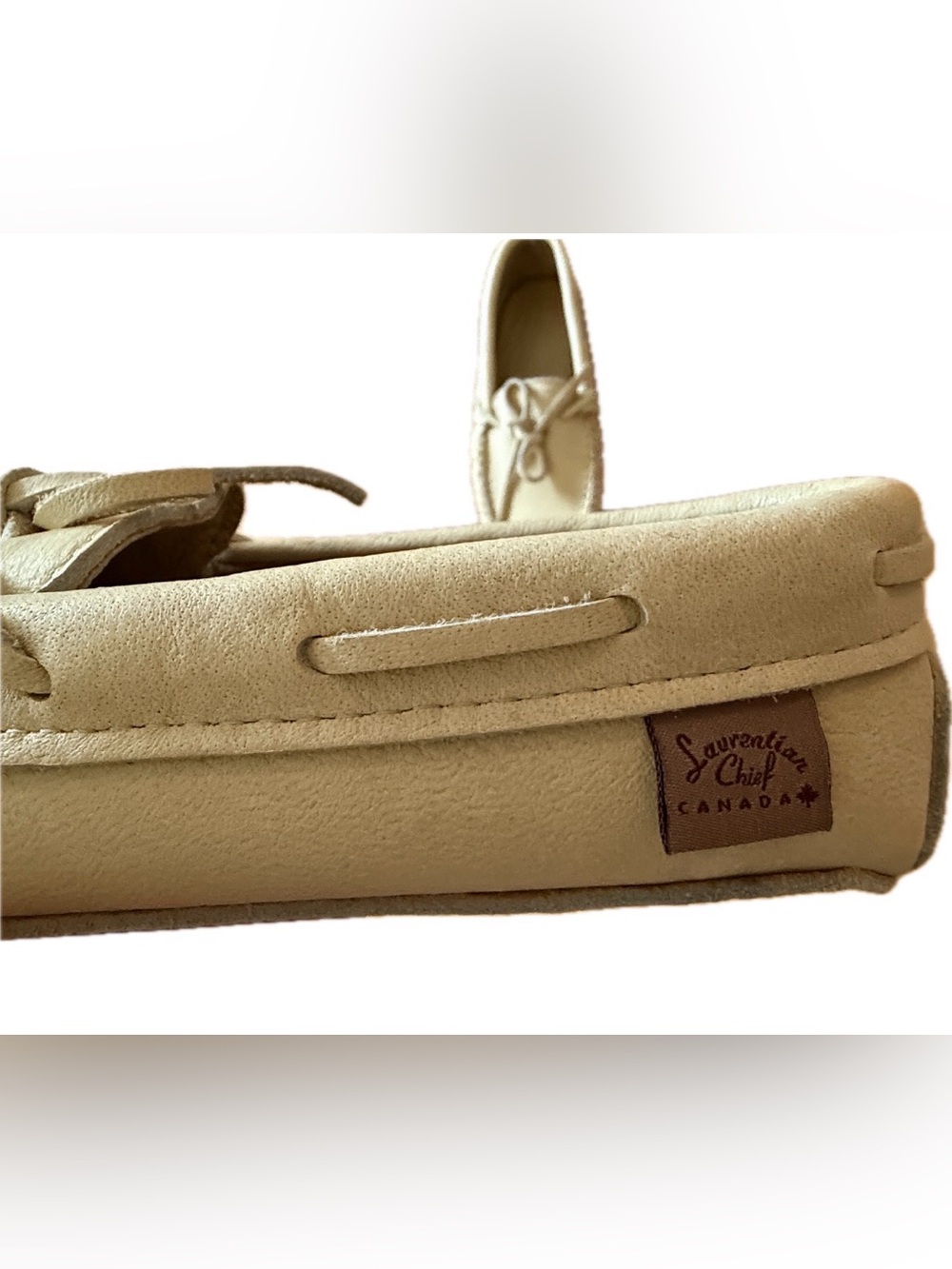 Laurentian Chief Caribou Hide Moccasins | Size M 11 | Made in Canada 🇨🇦